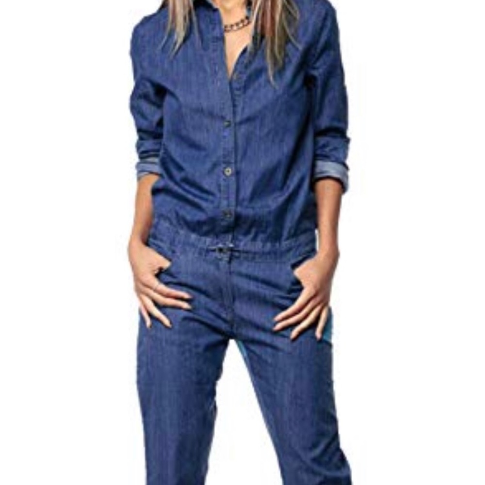 NWT Blue Denim Pant Jumper